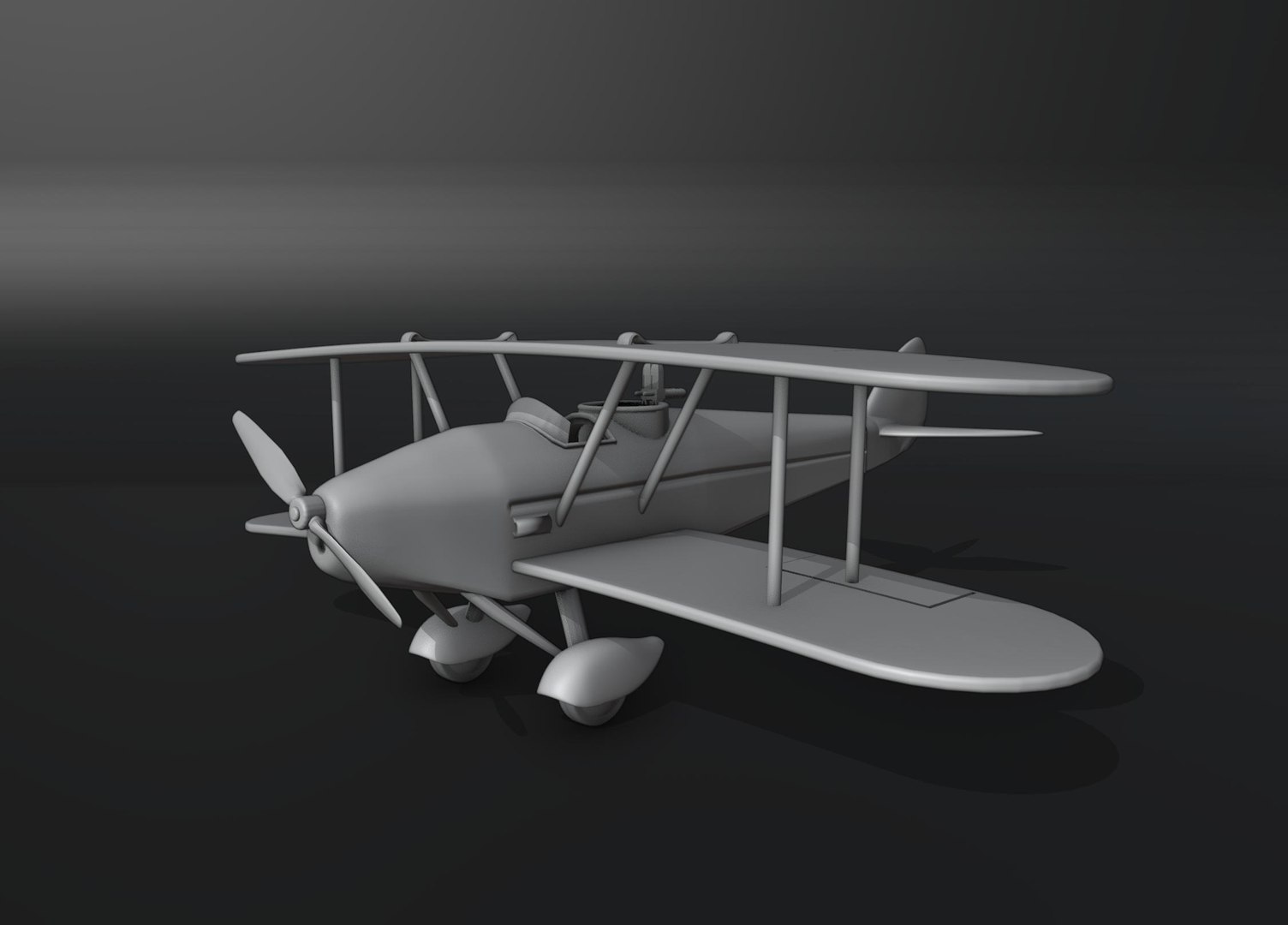 3D Model Biplane Printable - TurboSquid 2110434