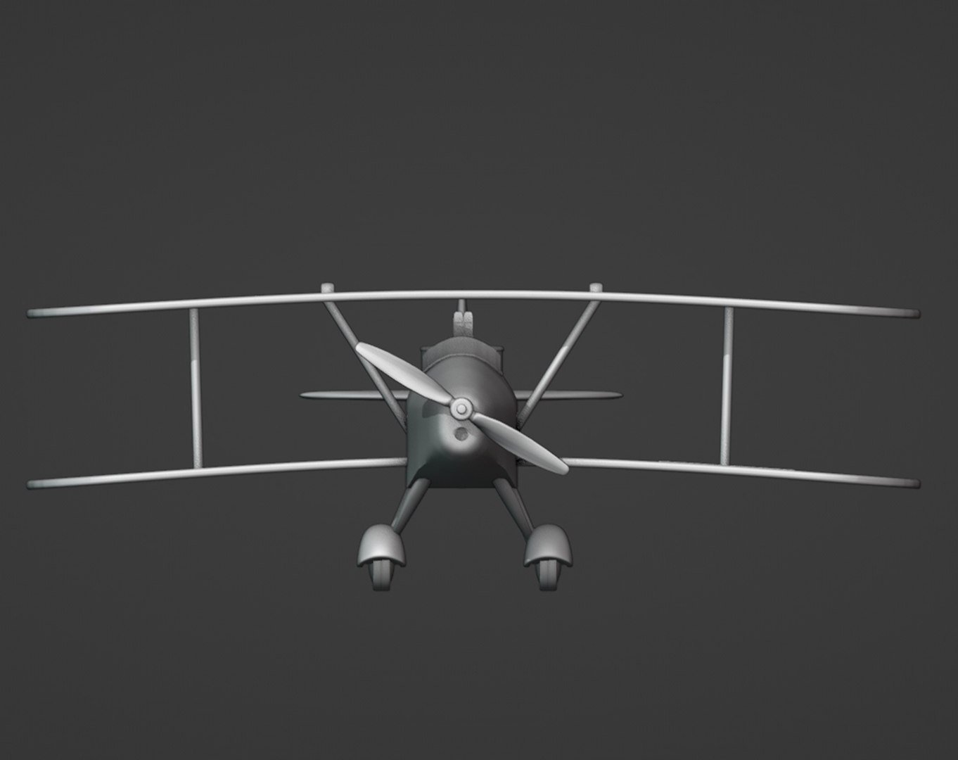 3D Model Biplane Printable - TurboSquid 2110434