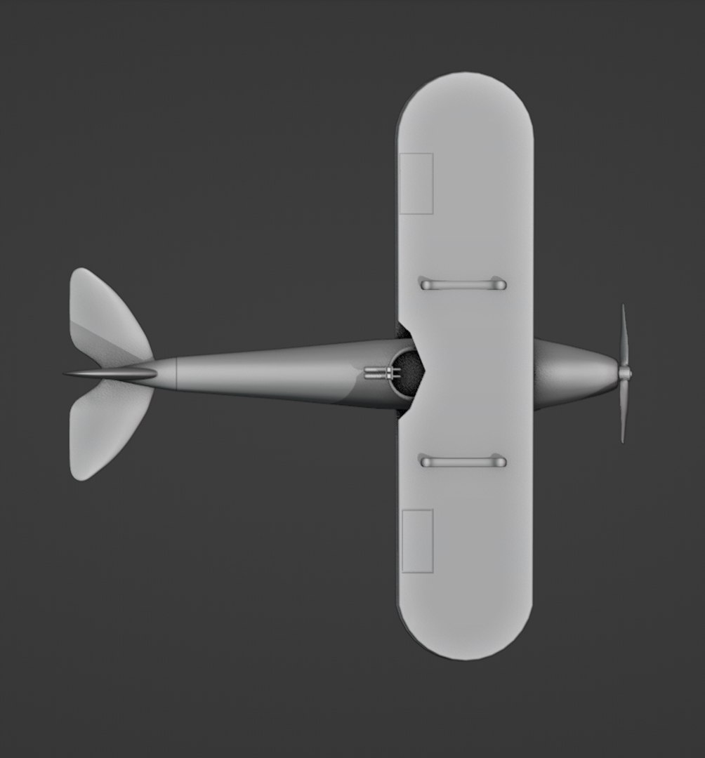 3D Model Biplane Printable - TurboSquid 2110434