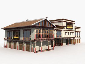 3D model tibet house