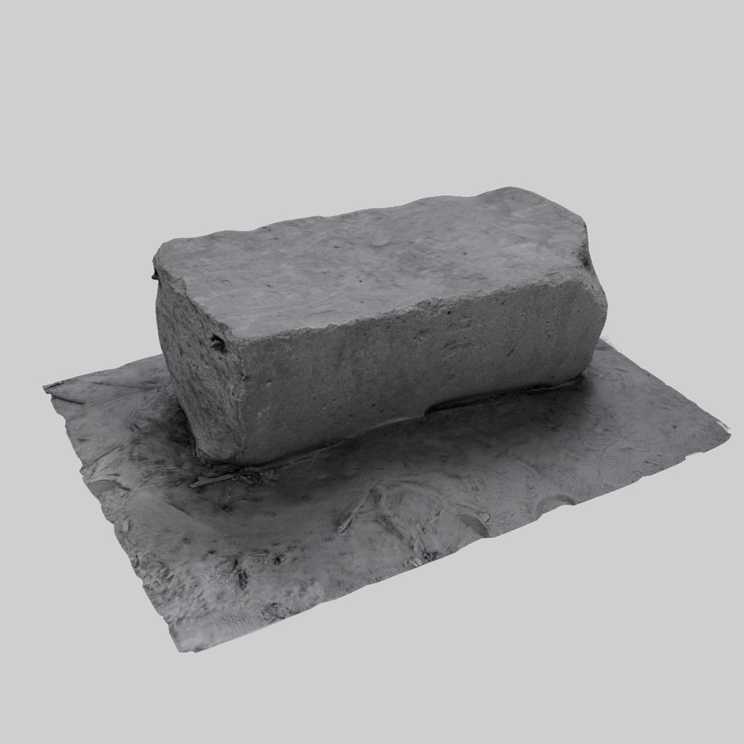 3D Model Cement Destroyed Block With Rebar High Quality Photogrammetry ...