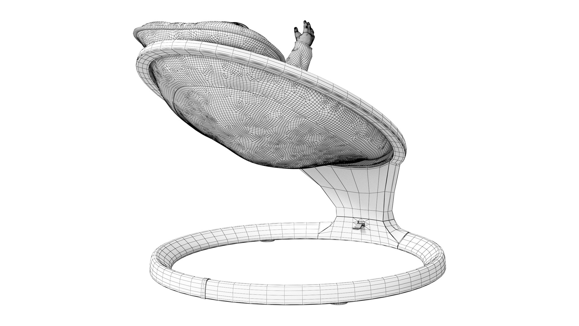 3D Baby Rocker Munchkin Cradle - TurboSquid 2289417