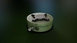 3D model antipersonnel landmine pmn-2