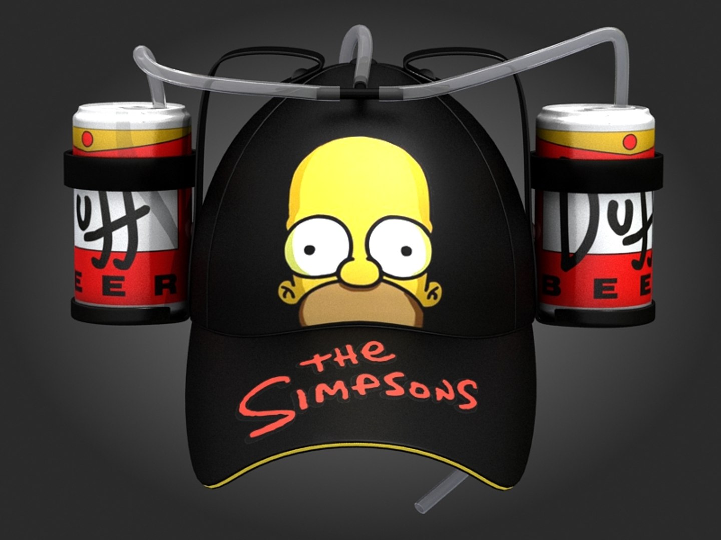 3d Model Of Homer Simpson Beer Hat