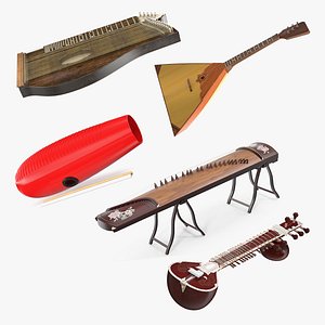 Traditional Stringed Instruments Collection 2 3D model
