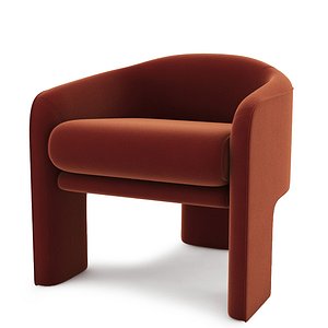 3D model vladimir kagan weiman lounge chair