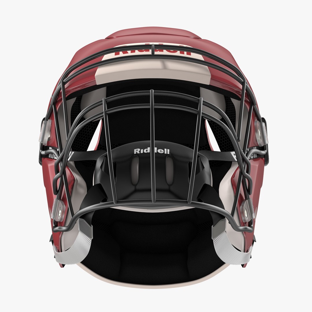 Riddel Speedflex Helmet Red 3d Model