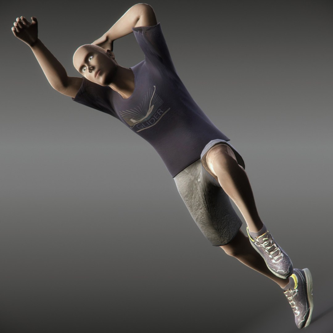 3d Man Rigged Model