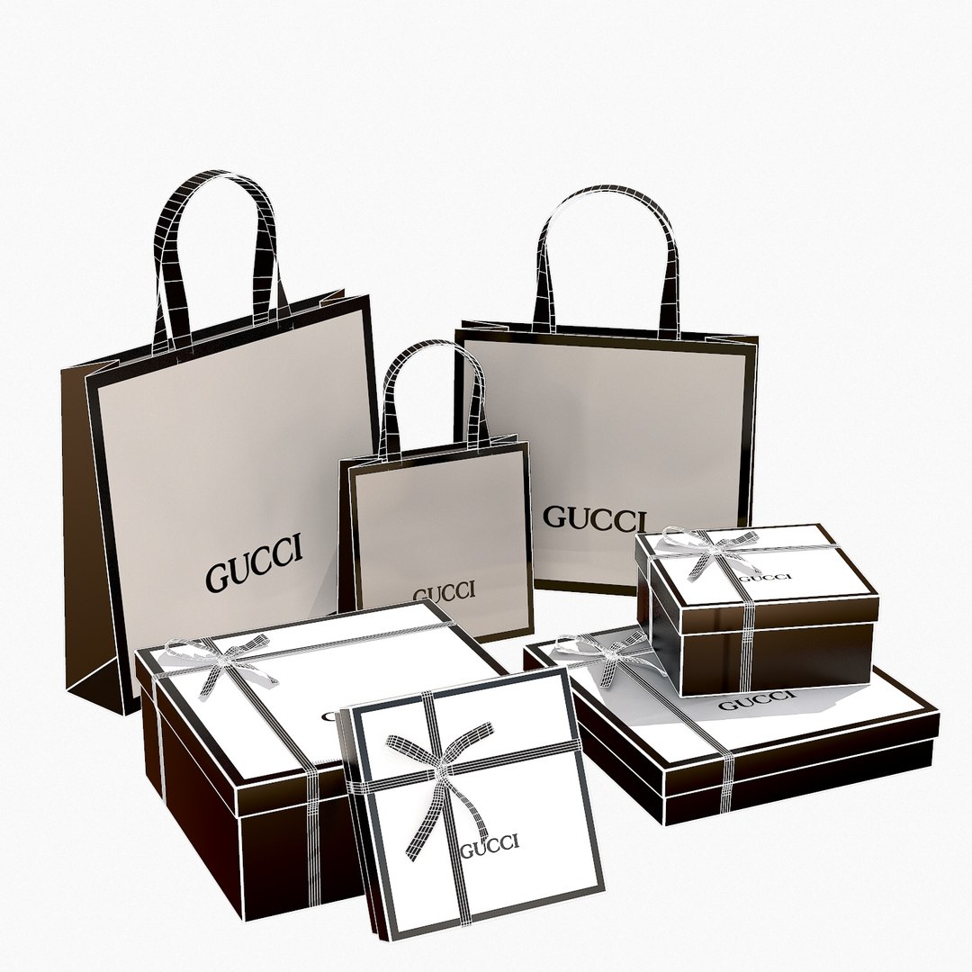 Box Gucci Gift 3D Model - TurboSquid 1652699