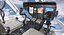 3D model airbus h145 helicopter cockpit