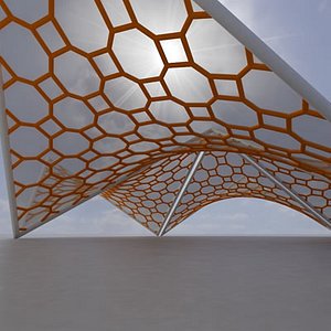 3d model membrane structure super 06