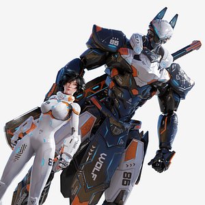 3D FENRIR/FERRA - Mecha Pilot - Complete Edition