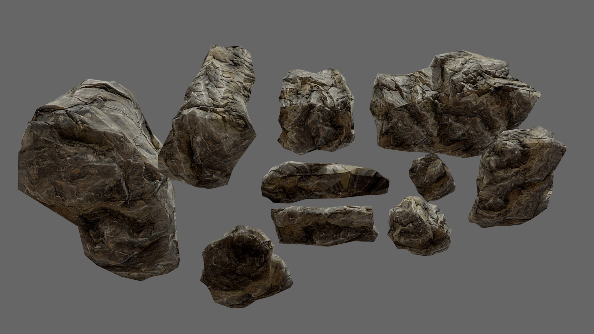Rocks Unity Unreal Model - TurboSquid 1573727