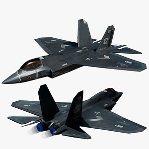 Chinese Navy and Air Force J-35 stealth carrier-based aircraft fighter 3D