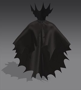 3D model vampiric bat cape