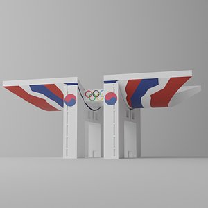 Cartoon Seoul Olympic Park Landmark Korea