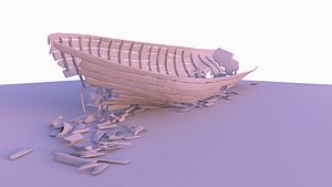 3D ship wreckage