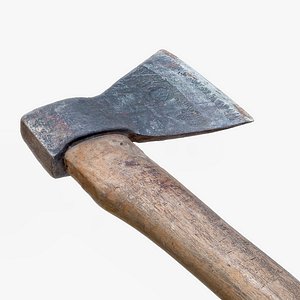 Steel Axe High And Low Poly Game Ready