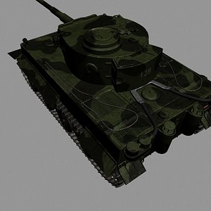3d german wwii tank tracks model