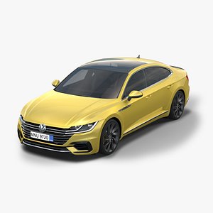 3D model volkswagen aerton r-line 2018