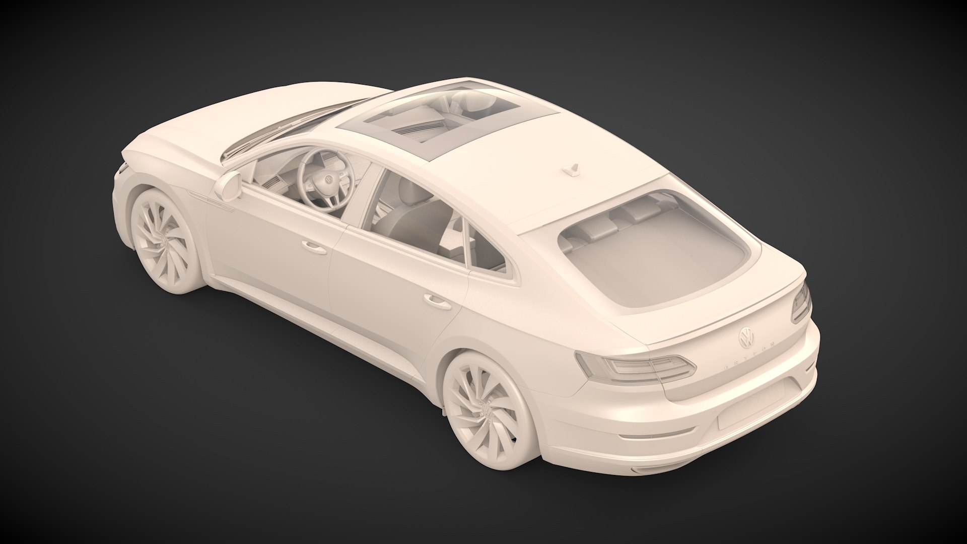 3D Model Volkswagen Aerton R-line 2018 - TurboSquid 1453475