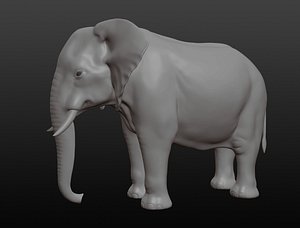 African elephant 3D