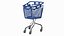 plastic shopping trolley 100l 3D
