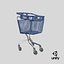 plastic shopping trolley 100l 3D