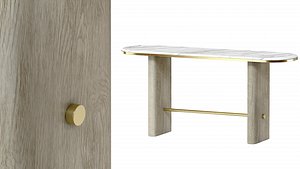 The New Minima Console wooden marble model