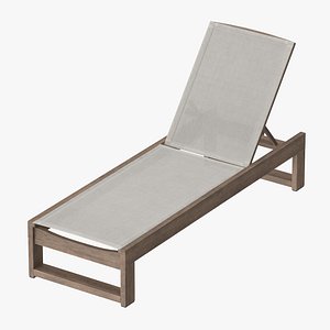 3d model of outdoor chaise 03