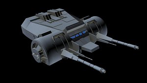 3D laser canon 4 model