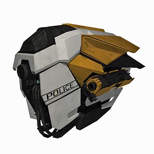 SciFi Police Patrol Spaceship - Sci-Fi Drone Spacecraft