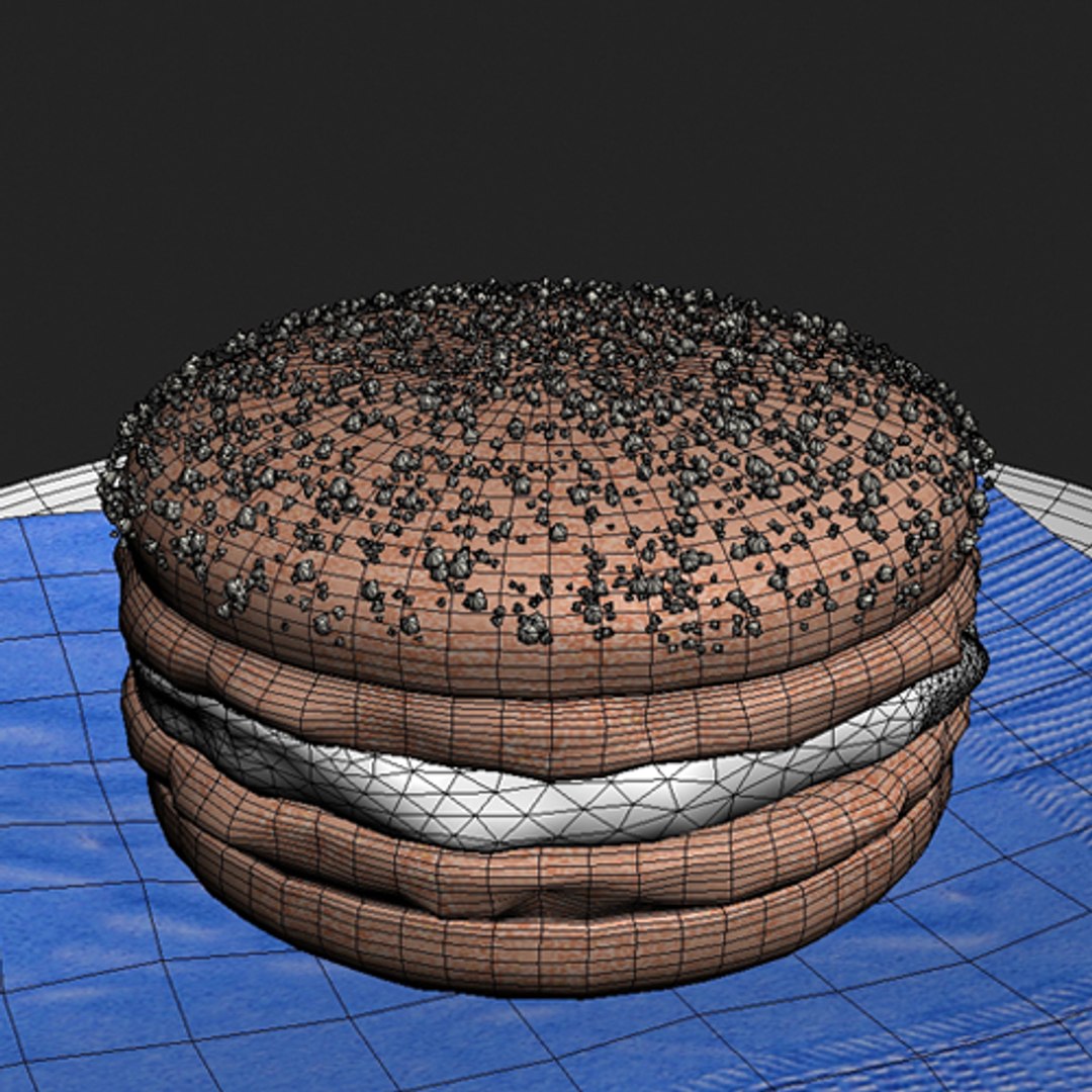 3d macaron 002 model