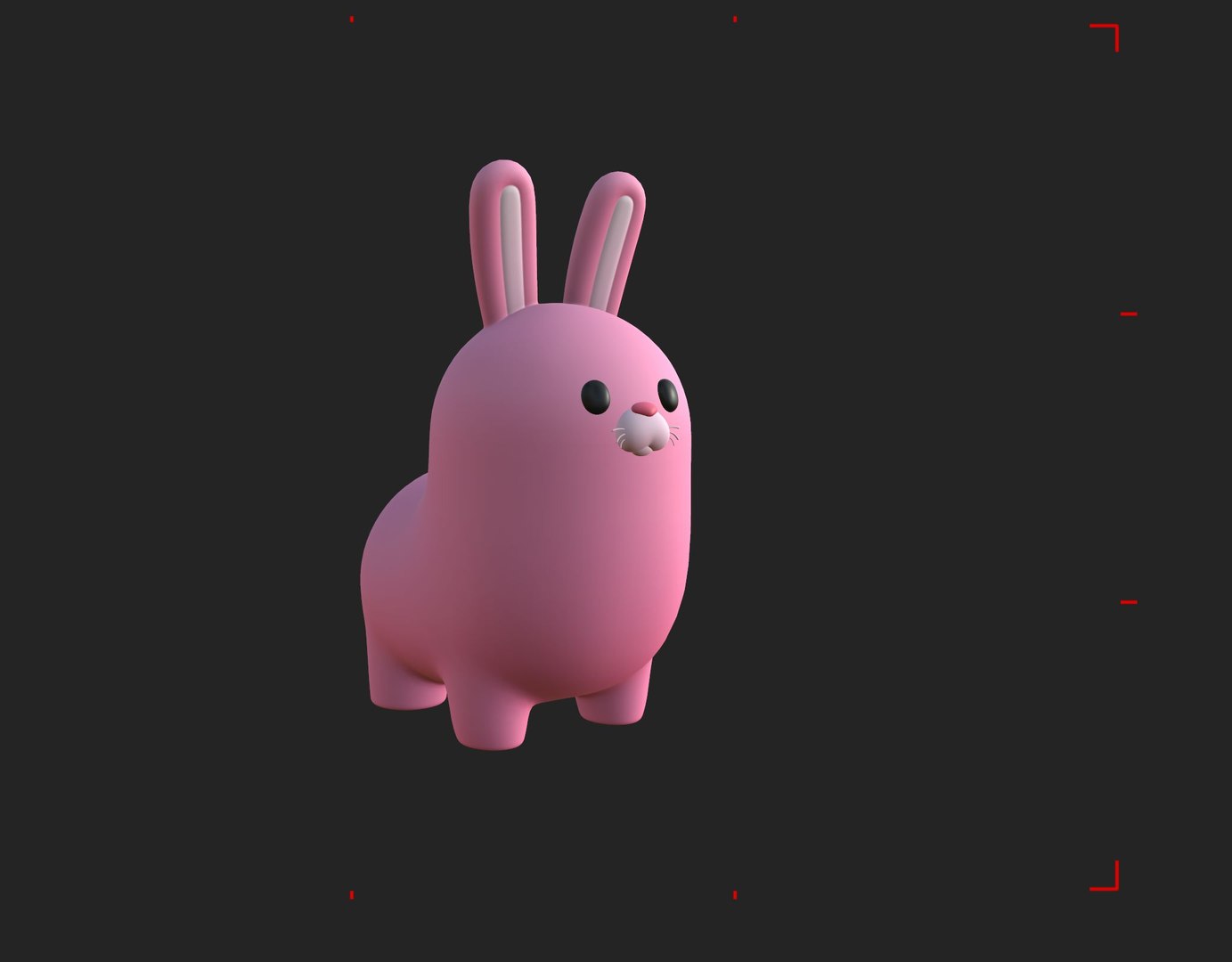 3D Pink Bunny Character - TurboSquid 2318774