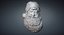 santa claus portrait relief 3d obj