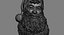 santa claus portrait relief 3d obj