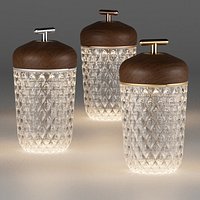 SAINT LOUIS Folia Dar Wood Portable Lamp
