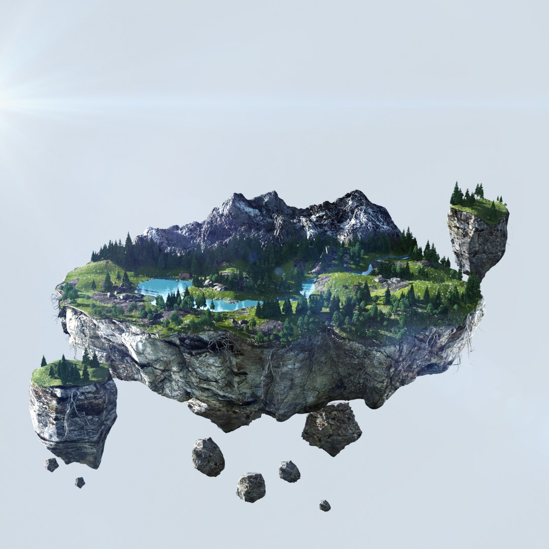 3d Model Floating Island