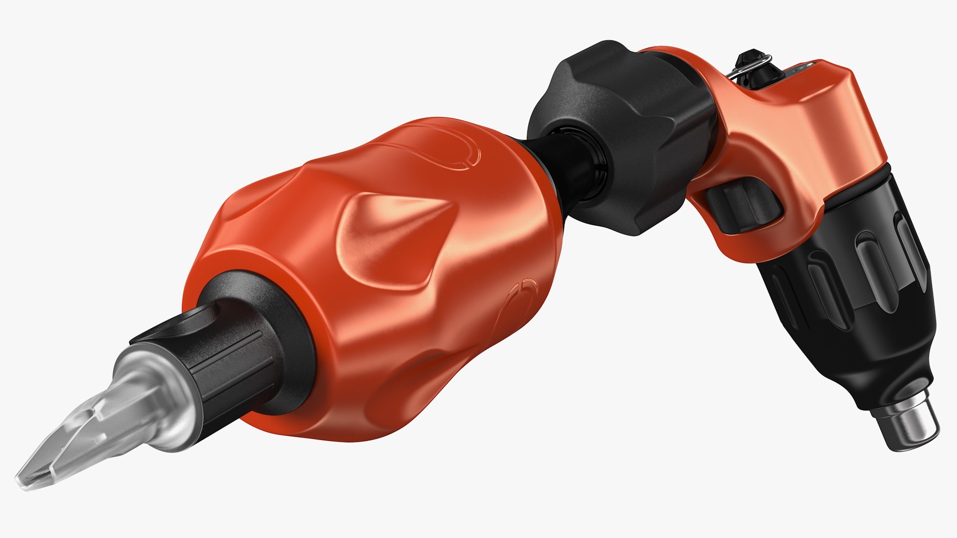 Tattoo Machine with Cartridge Needles Rigged 3D model preview
