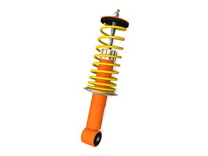 car shock absorber c4d