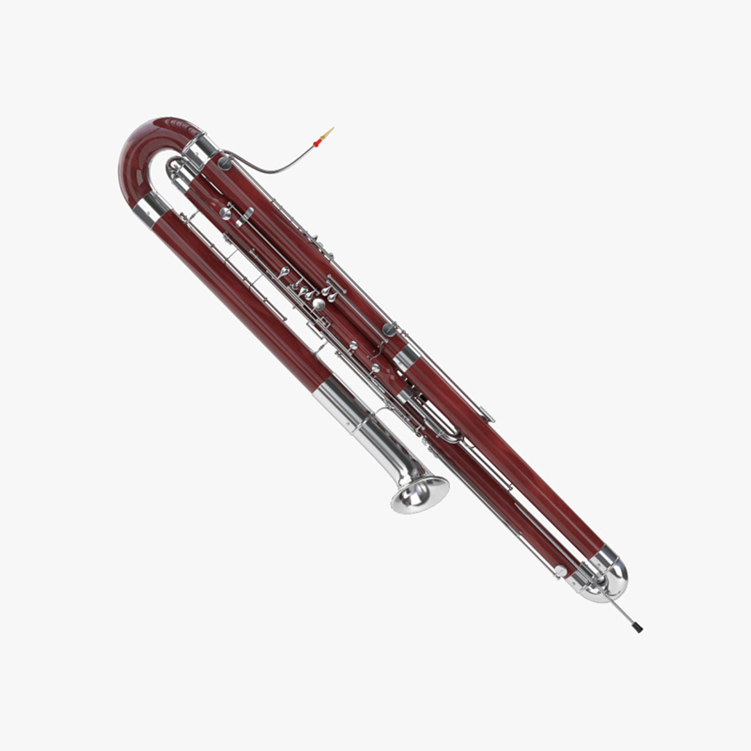 3D Contrabassoon model - TurboSquid 1738688