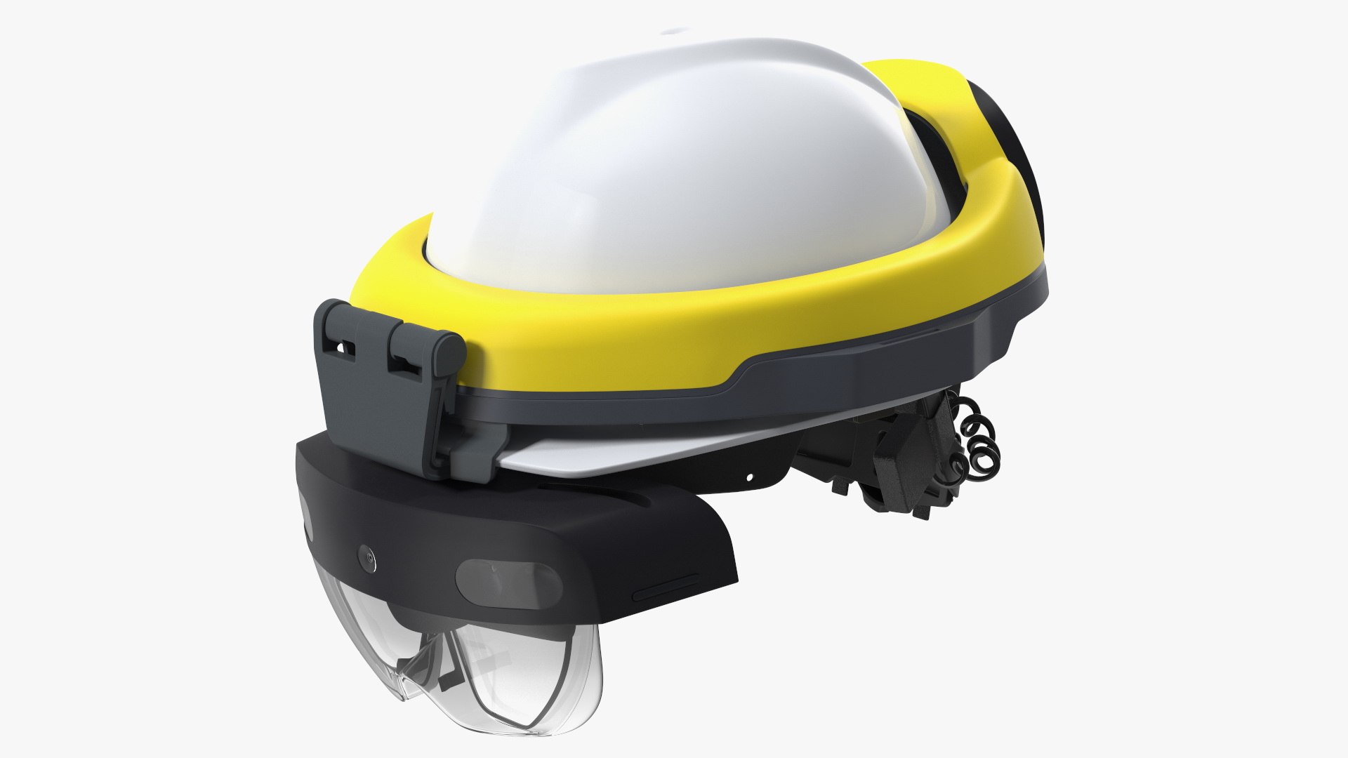 Construction Helmet Virtual Reality Glasses 3D model preview