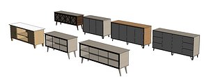 3D credenza table