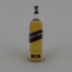black label bottle 3D
