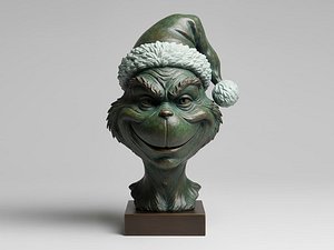 3D Grinch with hat - 3D Print model