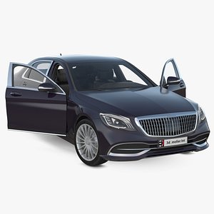 3D luxury generic limo rigged