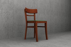 3d cafe chair upholstered