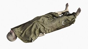 3D model Stylized dead body vol5