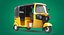 auto rickshaw bajaj 3D model