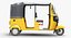 auto rickshaw bajaj 3D model